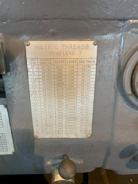 27"/45" X 138" BINNS &amp; BERRY ENGINE LATHE. STOCK # 0680624