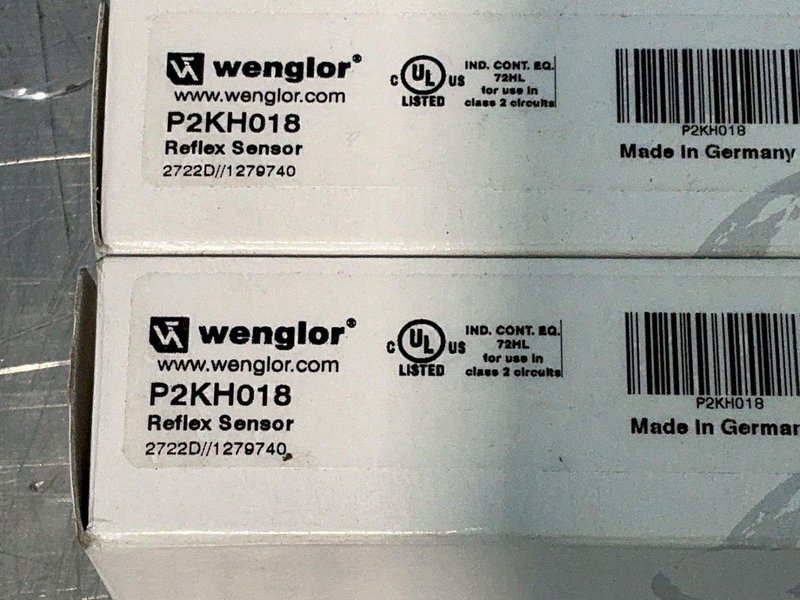 WENGLOR PHOTOELECTRIC REFLEX SENSORS WITH BACKGROUND SUPPRESSION  -  P2KH018