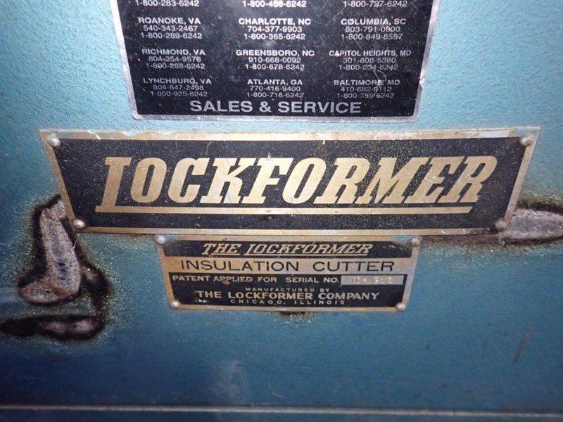 THE LOCKFORMER COMPANY INSULATION CUTTER