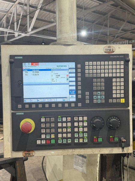 52” X 42” HWACHEON MODEL MEGA 130T CNC FACING T-LATHE: STOCK #14854