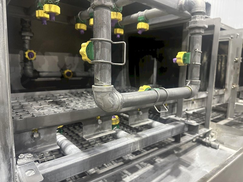 14&quot; W X 10&quot; H 2019 ALLIANCE AQUAMASTER CB-1400E STAINLESS STEEL CONVEYOR BELT 3 STAGE PARTS WASHER: STOCK #23104