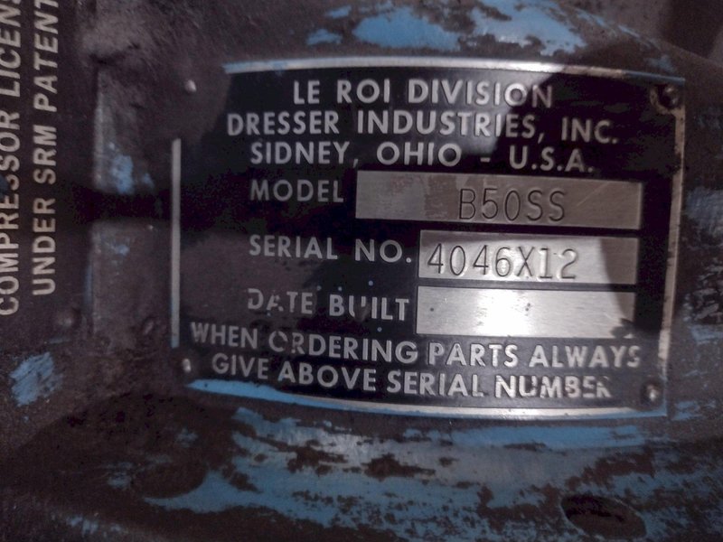 LEROI MODEL #B50SS AIRMATIC AIR COMPRESSOR: STOCK #19590