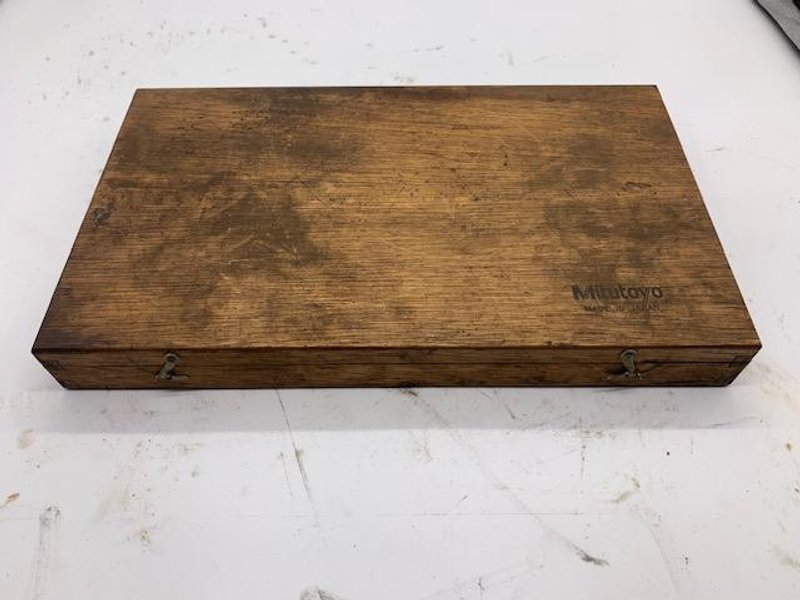7-8” MITUTOYO  MICROMETER .001” WITH TOOL CASE: STOCK #15270