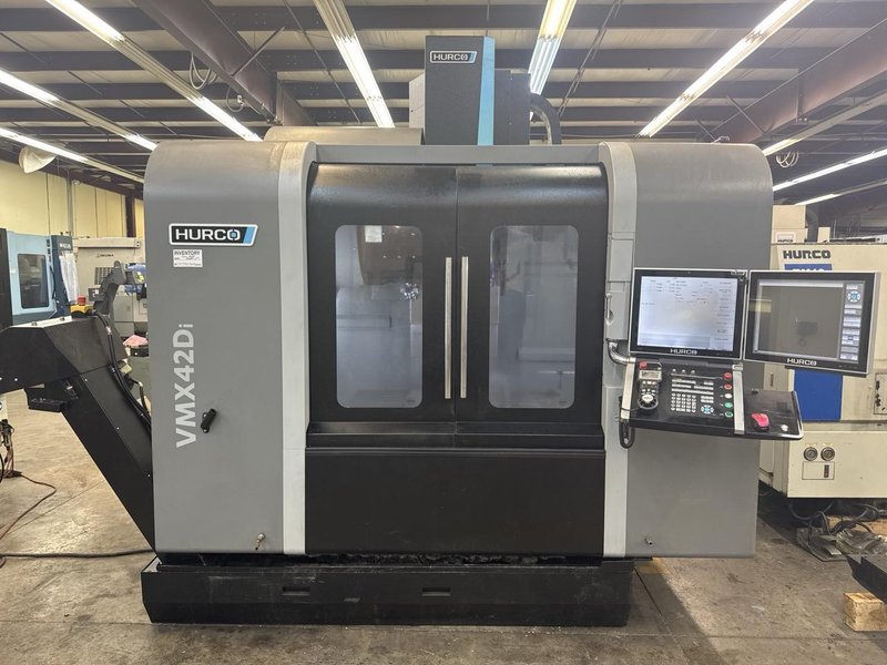 Hurco VMX-42Di CNC VMC, 2019 – WinMax Software, Chiller, Low Hours, Under Power Ready for Inspection