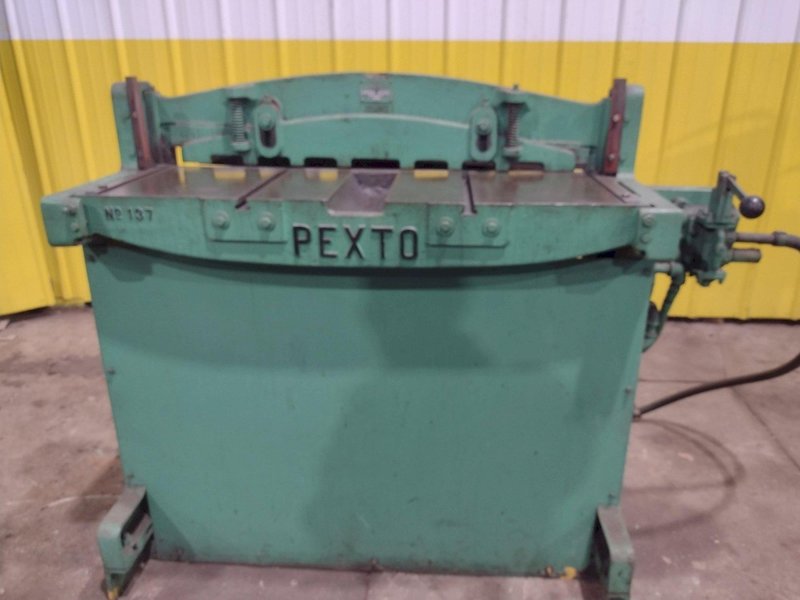 3' X 16 GAUGE PEXTO MODEL #137K PNEUMATIC POWERED SHEAR WITH BACK GAUGE: STOCK #21790