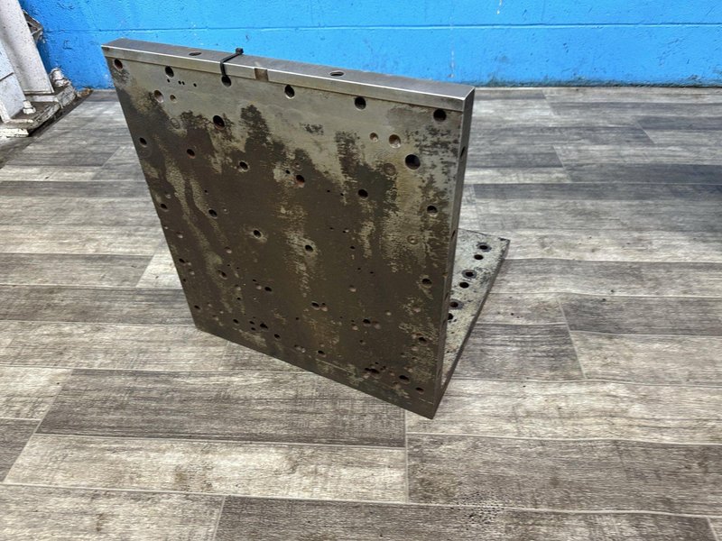 19-1/2&quot; X 19-1/2&quot; X 21&quot; HIGH DRILLED AND TAPPED ANGLE PLATE: STOCK #78190