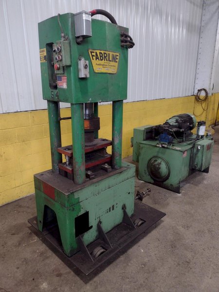 150 TON FABRILINE - PEDDINGHAUS MODEL #FS88 4-POST HYDRAULIC PRESS / PUNCH / SHEAR: STOCK #16358