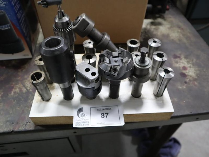 Assorted R8 Collets &amp; Rack- Auction Item