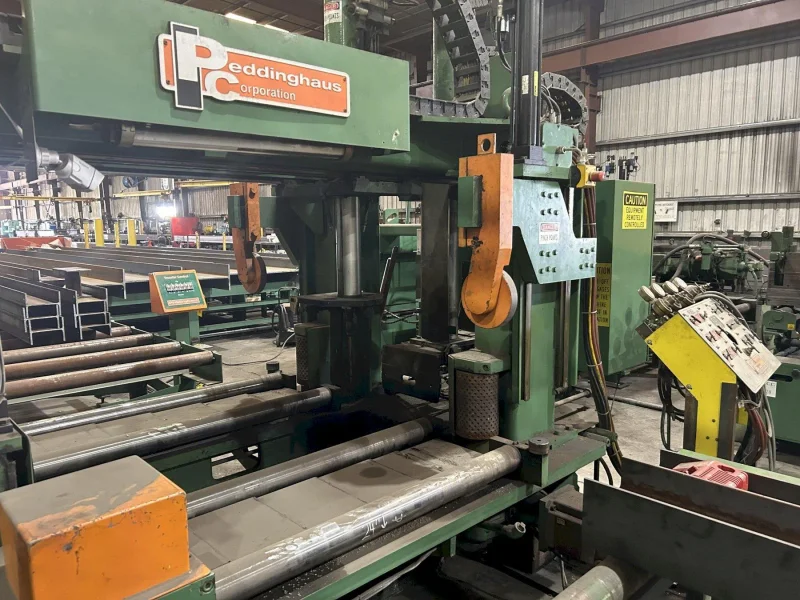 50" x 24" x 6" PEDDINGHAUS ABCM-1250-3D CNC AUTOMATIC BEAM COPING MACHINE