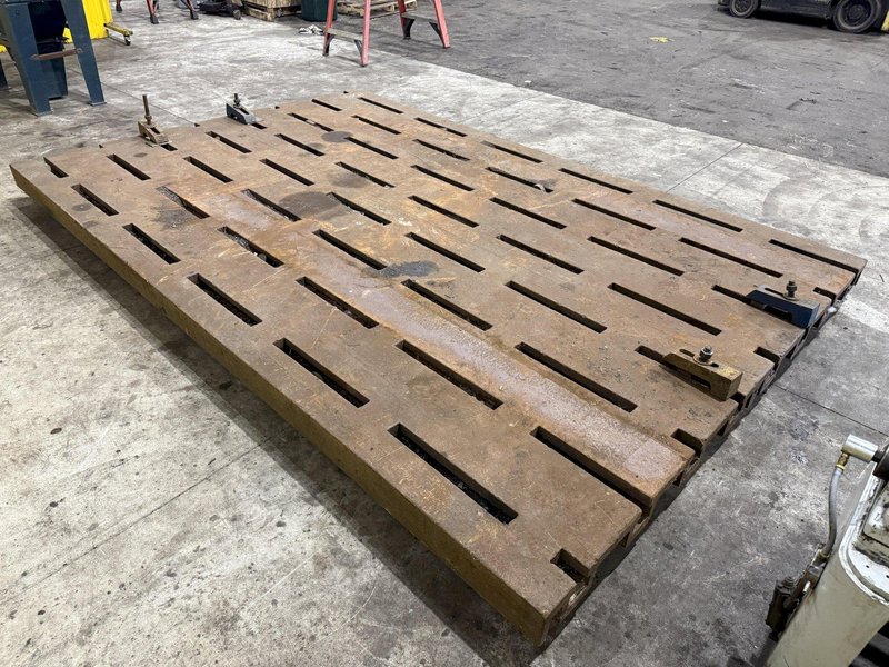 12&#039; LONG X 8&#039; WIDE X 5&quot; THICK T-SLOTTED FLOOR PLATE / LAYOUT TABLE: YOBRO #23835