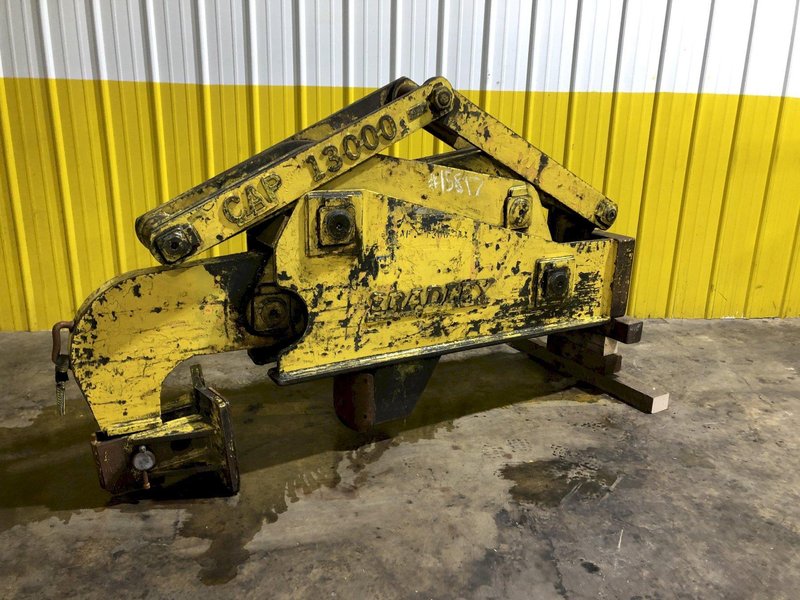 13,000 LB 6.5 TON BRADLEY SINGLE RIM VERTICAL COIL LIFTING TONG SCISSOR TYPE COIL LIFT: STOCK #15817