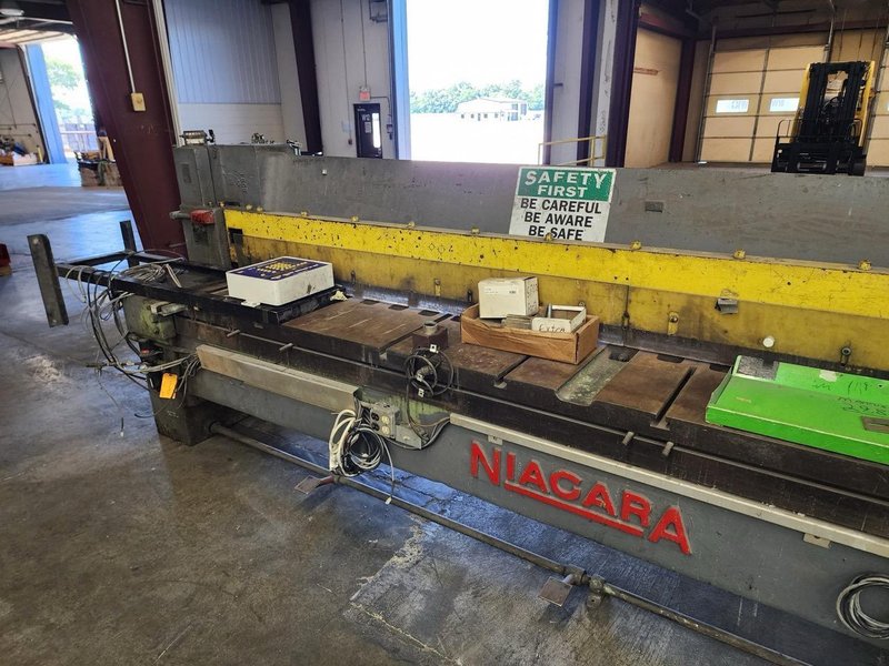 12Ga x 12′ Niagara 612 Mechanical Shear – Front Sheet supports, Cnc Backgauge