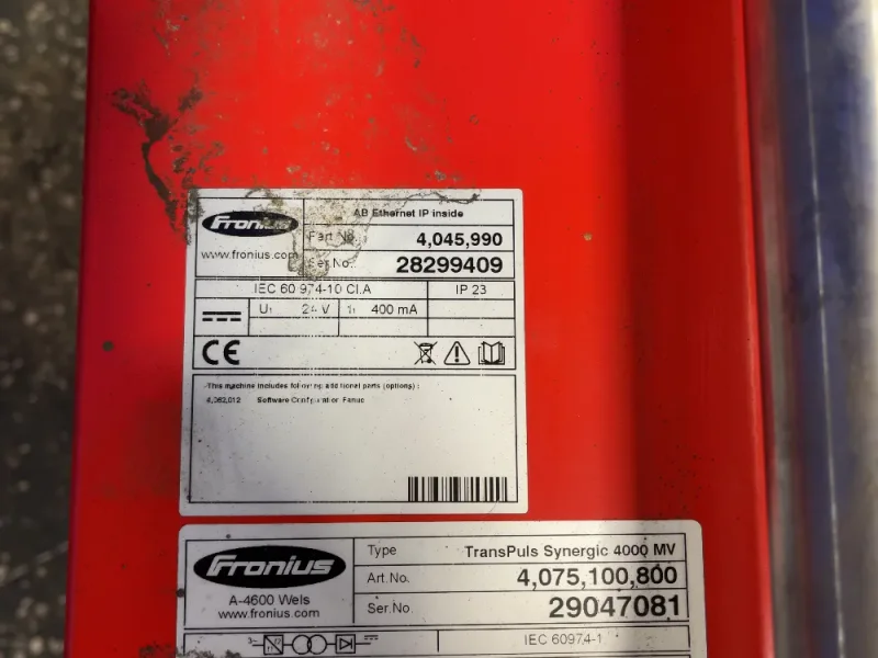 FRONIUS 400 A WELDER  -  TRANSPULS SYNERGIC 4000 MV