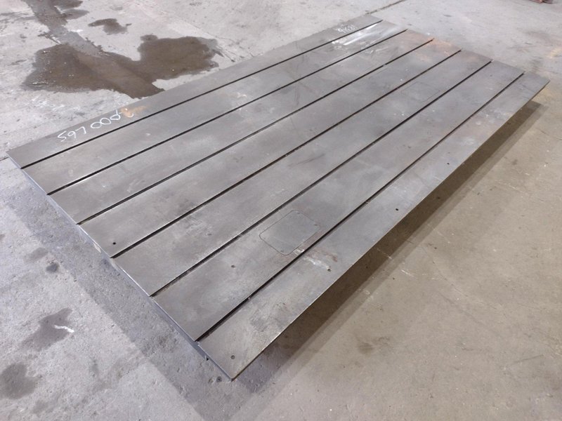 63&quot; x 122&quot; T-SLOTTED LAYOUT PLATE: STOCK #18316
