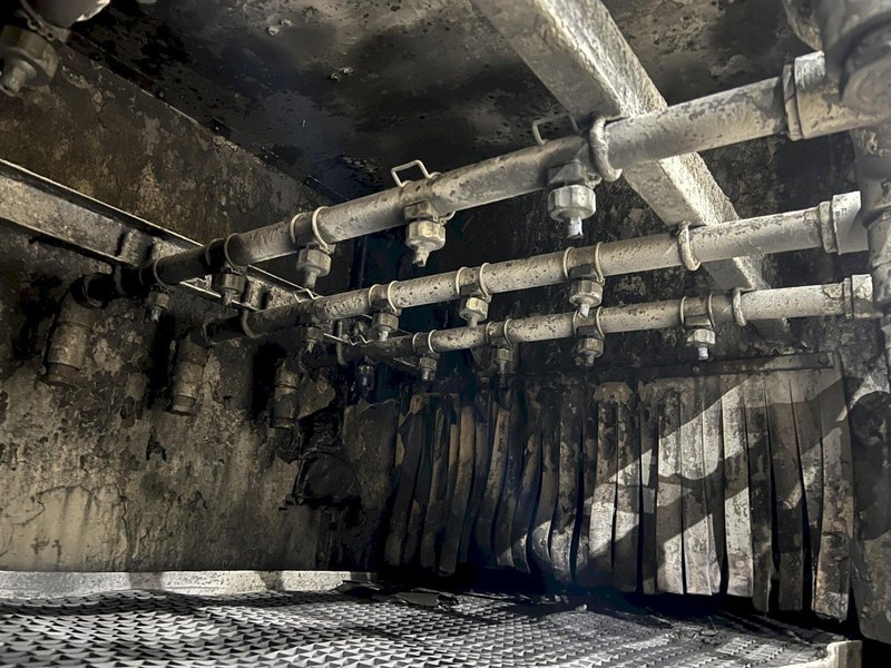 3 STAGE X 36&quot; X 18&quot; WALSH MODEL #AOE286 STEEL MESH-BELT PASS-THROUGH STAINLESS WASHER: STOCK #20166