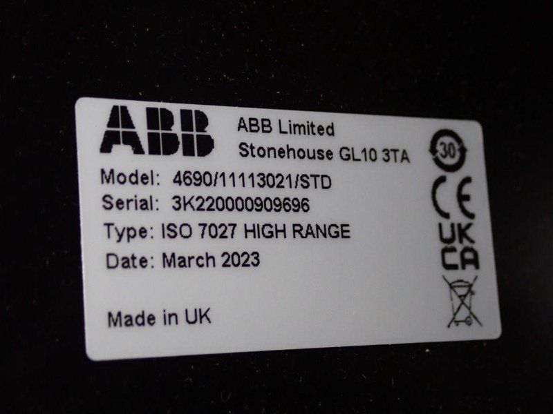 ABB Turbidity Sensor And Analyzer - 4690/11113021/std