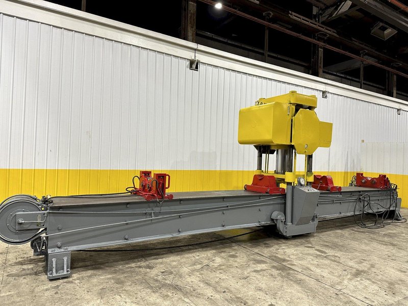 400 TON X 30' DRILCO TRAVELING HEAD HYDRAULIC STRAIGHTENING PRESS: STOCK #24953