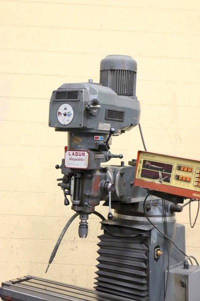 3 HP LAGUN MODEL FTV-1 VERTICAL MILL: STOCK #70255