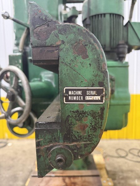 4' X 9' CARLTON MODEL #0A RADIAL ARM DRILL: YOBRO #25883