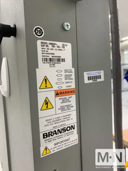 3300 WATT BRANSON MODEL 2000IW+ ULTRASONIC WELDER MFG 2020 (7) AVAILABLE