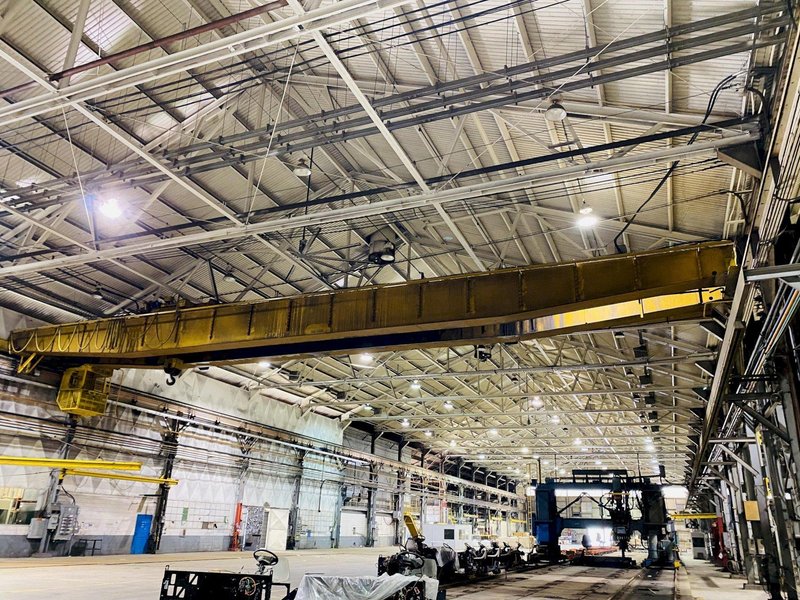 15 TON X 103'4" P&amp;H OVERHEAD BRIDGE CRANE. STOCK # 0733920