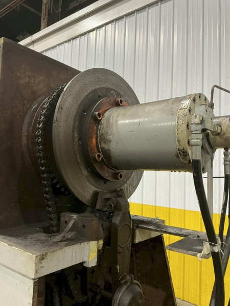 30,000 LBS X 36" PERFECTO COIL FEED LINE, COIL REEL UNCOILER &amp; STRAIGHTENER: YOBRO #24871