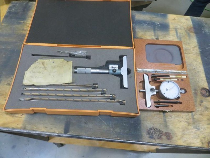 Depth Bore Gauge (2), 1 Mitutoyo and 1 Allina- Auction Item