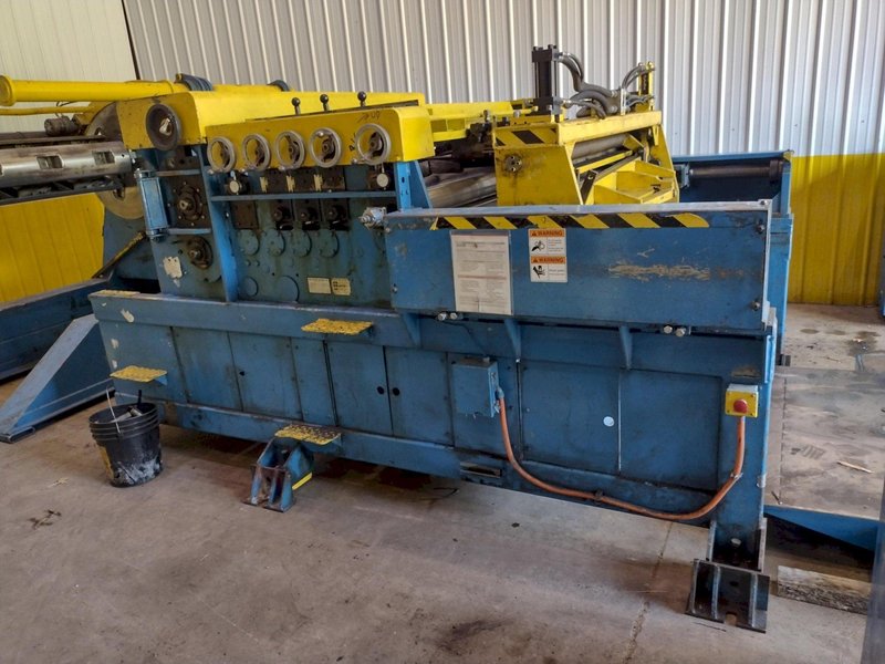 60" x 14 GA X 20,000 LB IOWA PRECISION MODEL #SLR6014-2.5 SLITTING CUT TO LENGTH COIL SLEAR LINE: YOBRO #26015