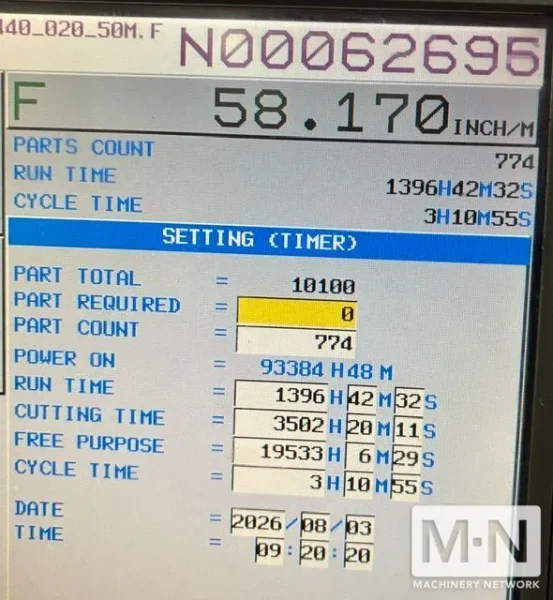 SNK FSP-80V CNC 5-Axis Vertical Machining Center, 2011