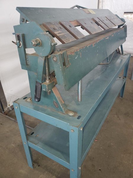 48" X 16 GA ENCO 130-5061 FINGER BRAKE PRESS. STOCK #0315423.