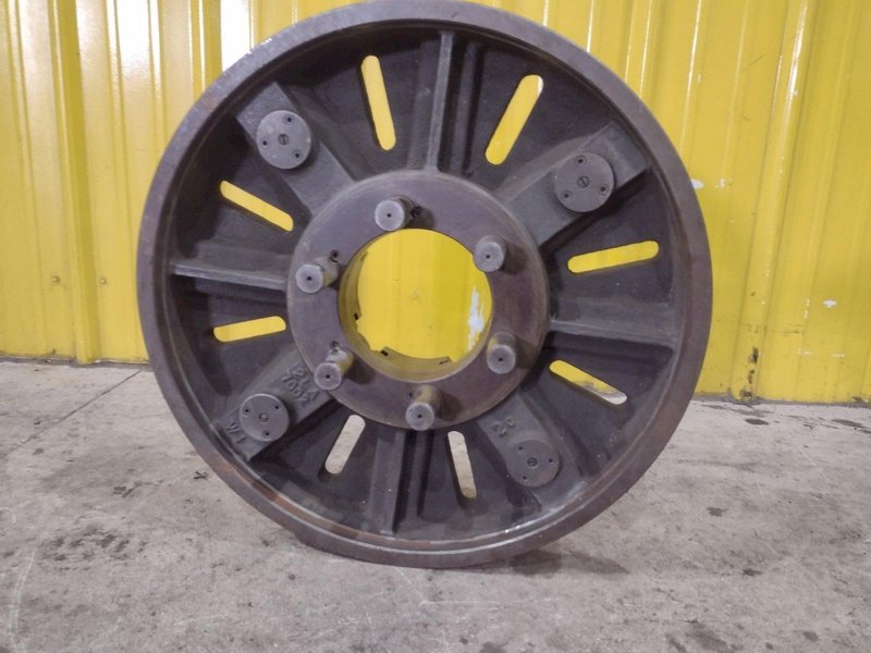 20" 4 JAW LATHE CHUCK WITH 5" HOLE &amp; D MOUNT BACK: YOBRO #25550