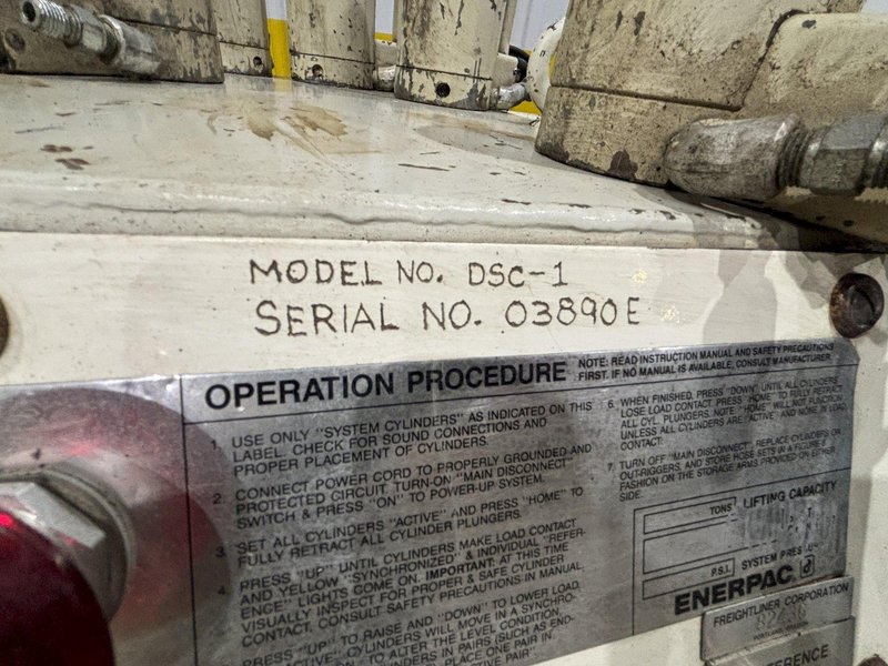 4 RAM ENERPAC SYNCHRONIZED HYDRAULIC DIE SEPARATOR LIFTING SYSTEM: STOCK #23599