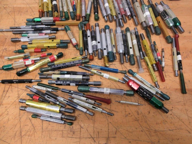 Threaded ID Go/No-Go Gauges, Metric Sizes from M2 - M65, Various Brands 	- Auction Item