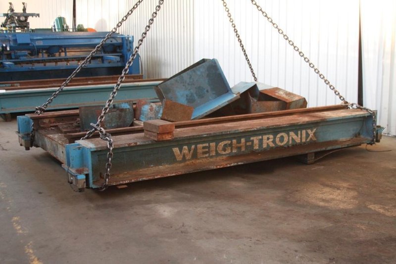 125,000 LBS. WEIGHTRONIX RICE LAKE RAILROAD PLATFORM TRAIN SCALE: STOCK