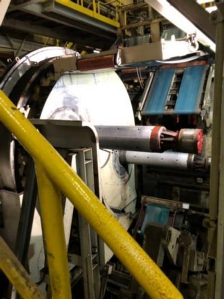 54" (1400mm) x 60,000# KAWASAKI-MITSUBISHI DOUBLE MANDREL CAROUSEL RECOILING