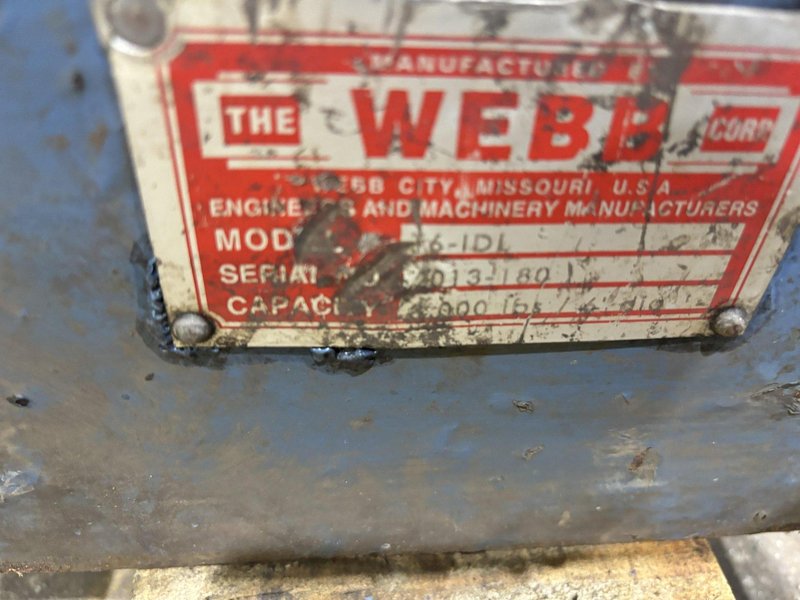 6,000 LBS WEBB MODEL #T6-PWR-IDL TANK TURNING ROLLS, POWER ROLL &amp; IDLER: STOCK #21645