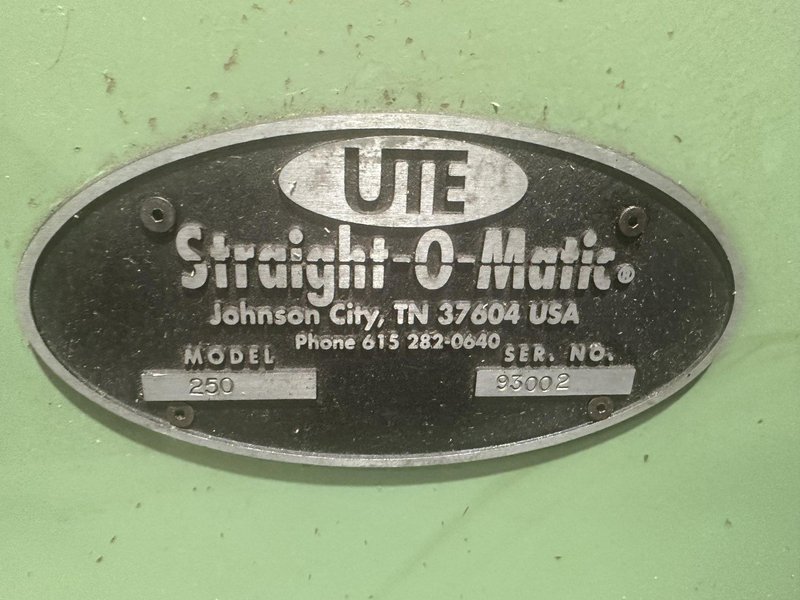 16" UTE "STRAIGHT-O-MATIC"  MODEL 250 BLADE &amp; PART CORRECTIVE STRAIGHTENER: STOCK #10122