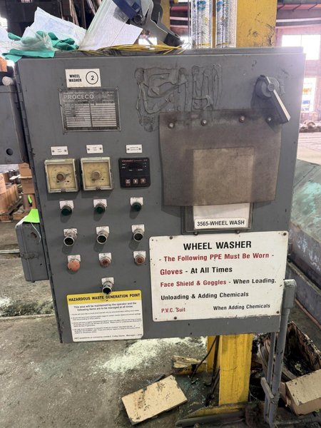 30" PROCECO LWSW030S TOP LOADING WASHER, USED FOR RAIL WHEELSETS: YOBRO #25656