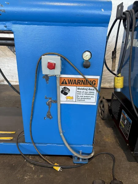 54" JETLINE MODEL #SWC-3A SEAM WELDER WITH SYNCROWAVE 250DX WELDER: YOBRO #23913