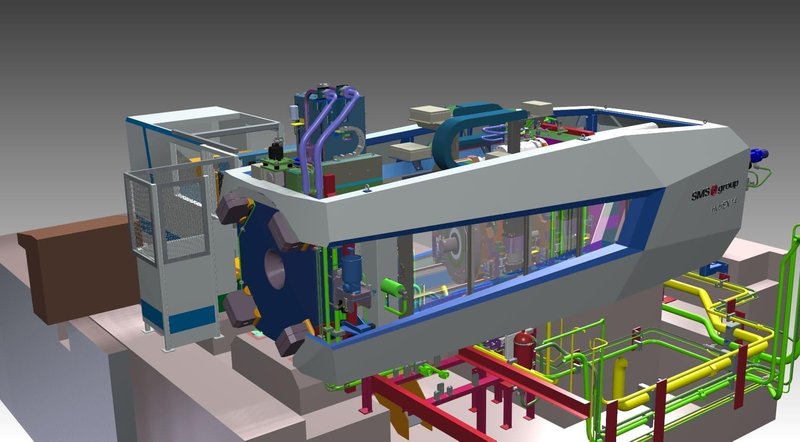 Extrusion Press, SMS, 1450 Ton