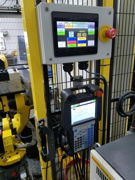 RoboFlex CS Robotic Cell, 2016 – Fanuc M-10iA/12 Robot, 8.5′ Conveyor System, Fanuc iRVision
