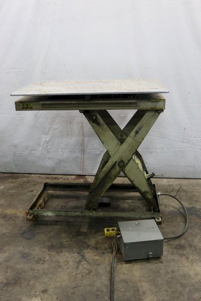 1500 LB X 36" X 48"  SOUTHWORTH HYDRAULIC SCISSOR LIFT TABLE: STOCK 12017