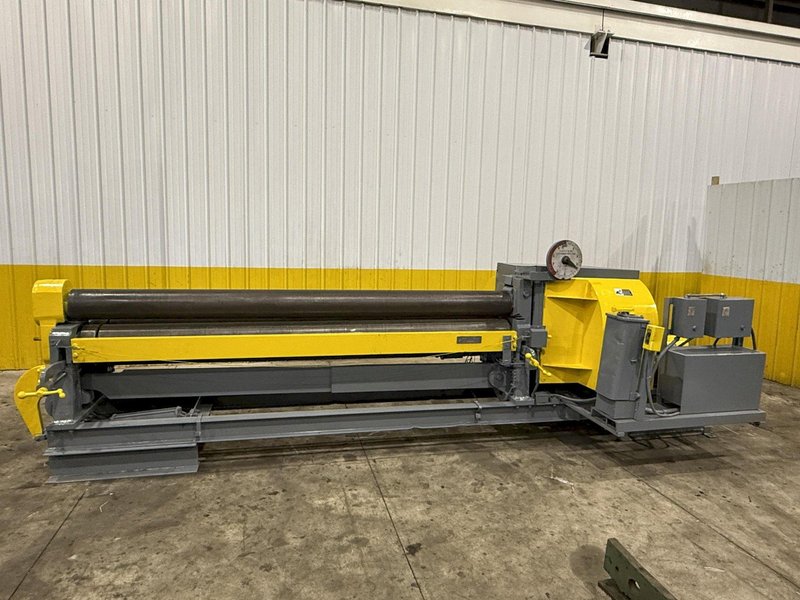 10&#039; X 1/4&quot; BERTSCH MODEL #7A INITIAL PINCH 3 ROLL MECHANICAL PLATE BENDING ROLL: YOBRO #23745