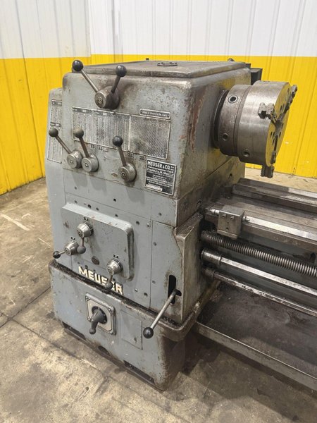 20" X 84" MEUSER MODEL #M1L-34828 ENGINE LATHE, 2" HOLE &amp; METRIC: YOBRO #25402