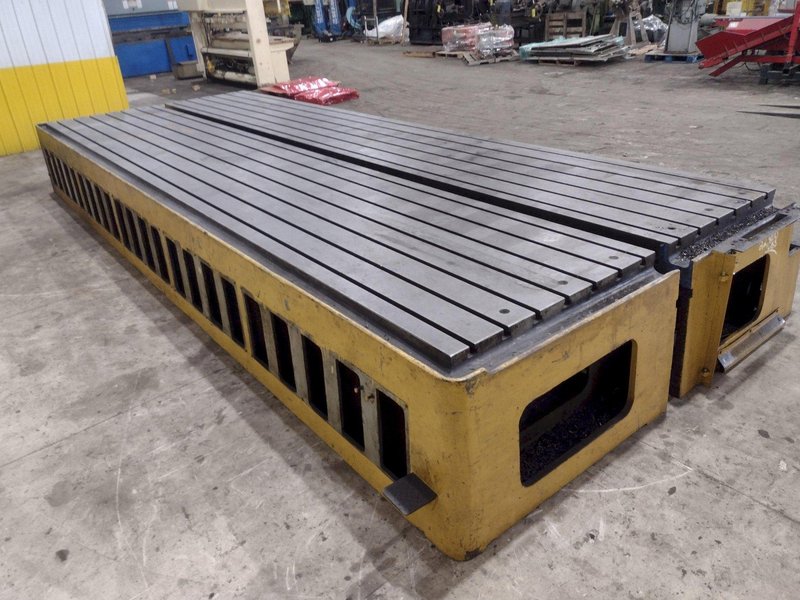 270” X 92” HEAVY DUTY T-SLOTTED SET-UP TABLE: STOCK #22996