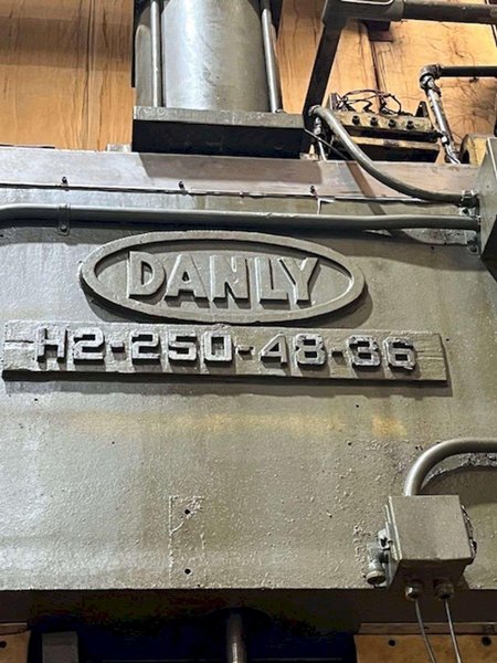 250 TON DANLY MODEL #H2-250-48-36 STRIGHT SIDE PRESS: STOCK #21267