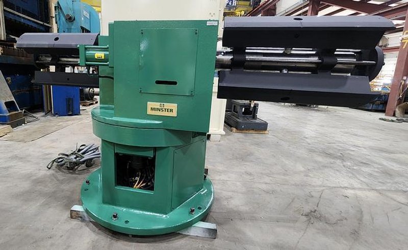 5,000 lbs x 26" W x .090" Minster Coil Servo Feed Line, DBL End Reel, Straightener, Servo Feeder