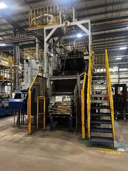 SINTO #CNC-II, DRUM TUMBLING TYPE BLASTING MACHINE