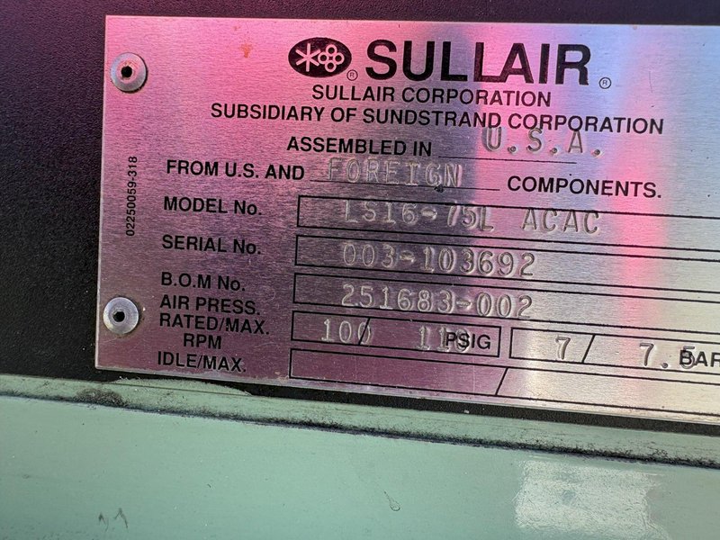 SULLAIR LS16-75L - Air Compressors