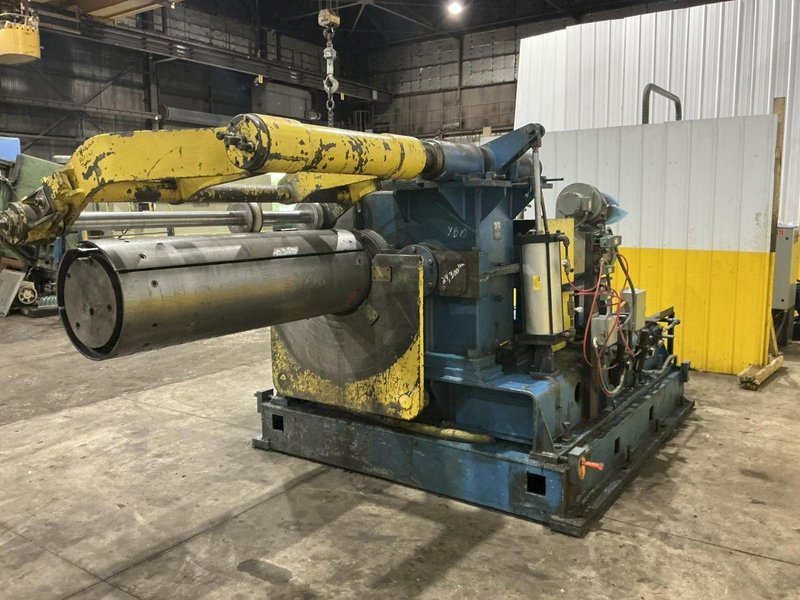 20,000 LB x 54" W X 53" OD SECO MODEL1860 MOTORIZED 100 HP COIL RECOILER: YOBRO #25239
